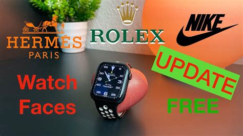 Hermès, Rolex und Nike Watch Faces a